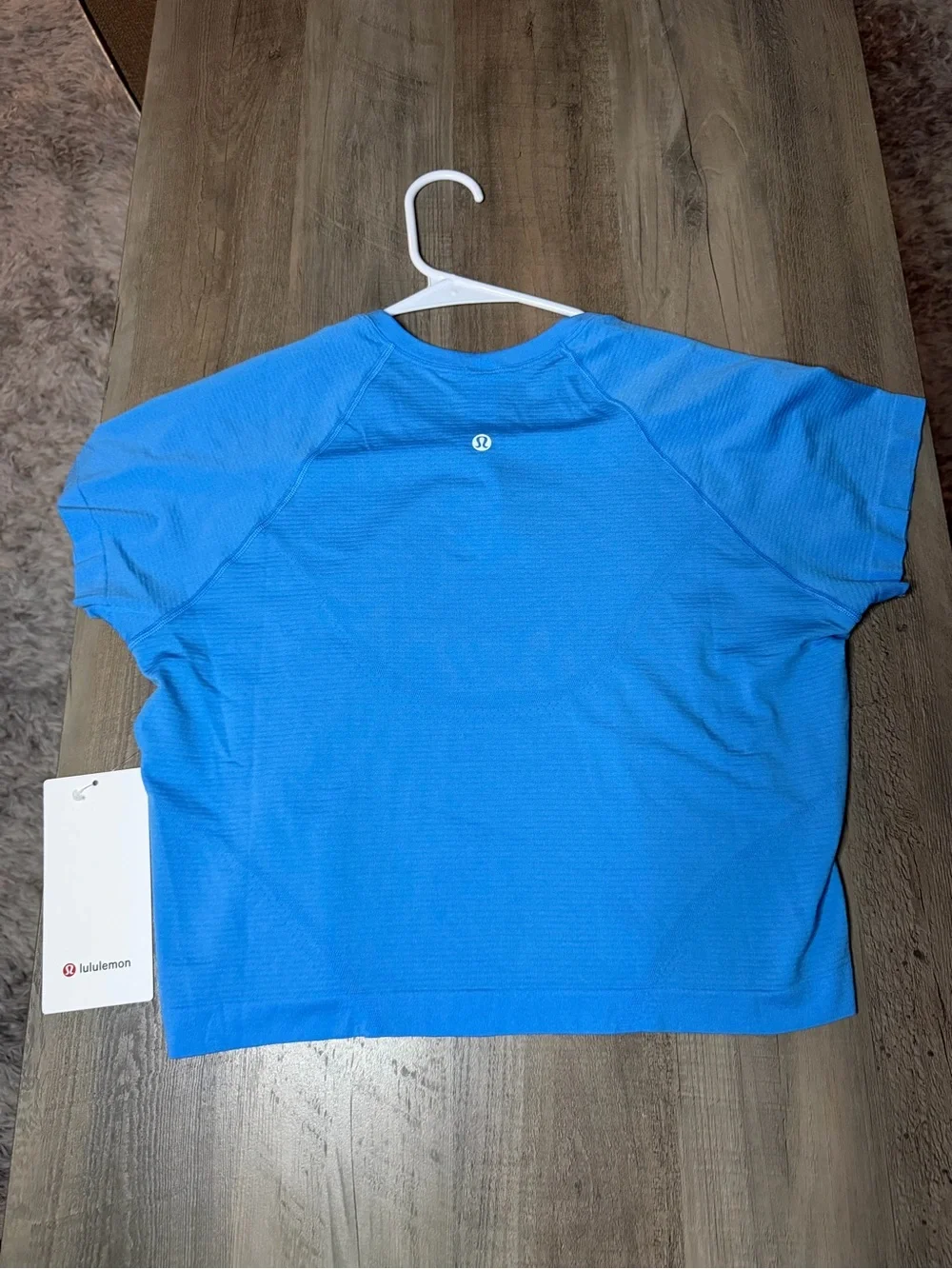 NWT Lululemon Swiftly Tech SS Cropped Sz 12 *Ocean Wave🩵